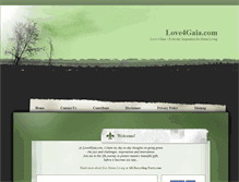 Tablet Screenshot of love4gaia.com